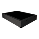 Ver imagem 2 de Cama Box Baú Casal Premier Acolchões Matelado Preto 41x138x188