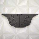 Ver imagem 5 de Mãos Francesas Pretas 20cm Silhueta Mulher Ornamentada em Aço Zarg
