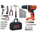 Ver imagem 1 de Parafusadeira E Furadeira 8v Controle Torque Ion-Litio Com 54 Acessorios E Bolsa Black & Decker