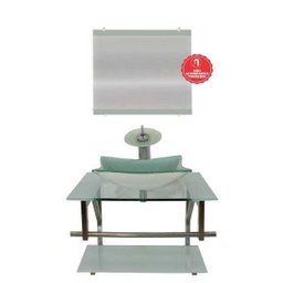 Gabinete de Vidro 60cm para banheiro San Marino-Branco - 2