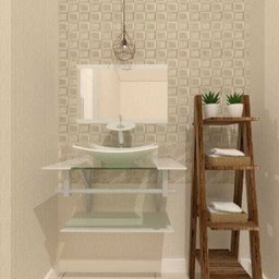 Gabinete de Vidro 60cm para banheiro San Marino-Branco - 3