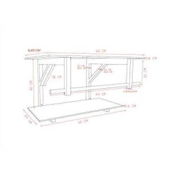 Gabinete de Vidro 60cm para banheiro San Marino-Branco - 5