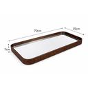 Ver imagem 3 de Bandeja Retangular 70cm em MDF com Espelho Yumi Oona Design Castanho