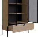 Ver imagem 5 de Cristaleira New 140 Cm Hanover E Preto - D’Rossi