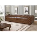 Ver imagem 2 de Sofá 4 Lugares Astúria 2,60M Couro Natural Mel - Gran Belo