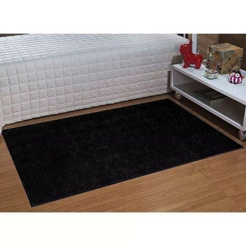 Tapete Passadeira Classic 66 x 120cm Preto