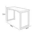 Ver imagem 4 de Mesa para Computador Industrial Preto 90cm Base Metálica Preta - Vallisa Decor