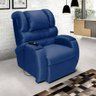 Poltrona do Papai Retrátil com Controle Imperial Império Estofados Azul Marinho - 1