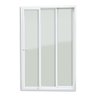 Porta Correr 3 Folhas de Pvc Cremona e Vidro Temperado - 210x200 - 1