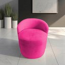 Ver imagem 1 de Poltrona Decorativa Yara Orgânica Veludo Rosa Pink