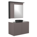 Ver imagem 1 de Conjunto Gabinete Suspenso para Banheiro Davi 80cm