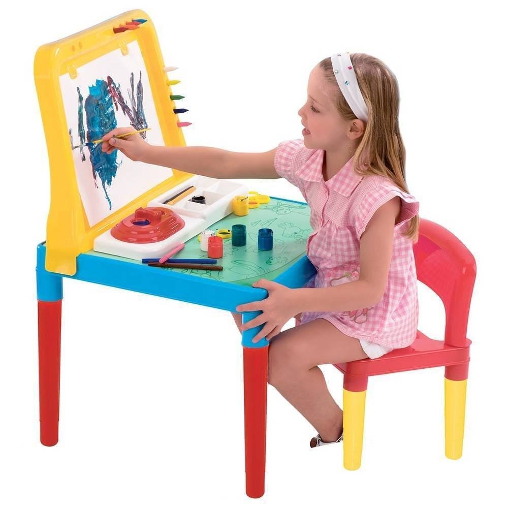 Mesa Infantil Pequeno Artista Com Cadeira E Quadro 9052 - Bell Toy - 2