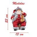 Ver imagem 2 de Decoração Enfeite Natal Papai Noel Violinista em Resina 23cm