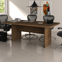 Ver imagem 6 de Mesa de Reunião para Escritório 6 Lugares 200x100cm ME4119 Nogal- Tecno Mobili