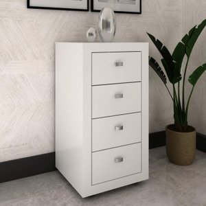 Gaveteiro 4 Gavetas Me4133 Tecno Mobili - Branco