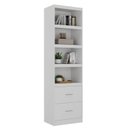 Ver imagem 5 de Kit 3 Estantes Multiuso de Livros 56,5CMX200CM em BP Moderna Yescasa Branco