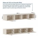 Ver imagem 3 de Rack para TV até 75 Polegadas Planejado 180cm Aruá CabeCasa MadeiraOriginals Branco/Off-White