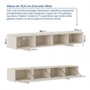 Ver imagem 3 de Rack para TV até 75 Polegadas 180cm Aruá CabeCasa MadeiraOriginals