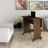 Mesa Escrivaninha Dobrável com Rodízio Cor Nogal Me4117 Tecno Mobili - 1