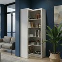 Ver imagem 2 de Armário de Canto 68x68cm 4 Prateleiras ME4132 Tecno Mobili - Branco