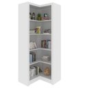 Ver imagem 3 de Armário de Canto 68x68cm com 4 Prateleiras ME4132 Branco - Tecno Mobili