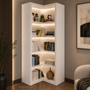 Ver imagem 1 de Armário de Canto 68x68cm com 4 Prateleiras ME4132 Branco - Tecno Mobili
