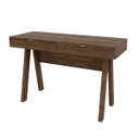 Ver imagem 4 de Mesa para Escritório Pés Retrô 2 Gavetas ME4128 Tecno Mobili - Nogal