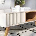 Ver imagem 3 de Mesa de Centro Jeri - Off White/Freijó