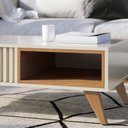 Ver imagem 2 de Mesa de Centro Jeri - Off White/Freijó