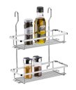 Ver imagem 1 de Suporte Duplo Aéreo Porta Condimentos de Cozinha Schmitt:Cromado