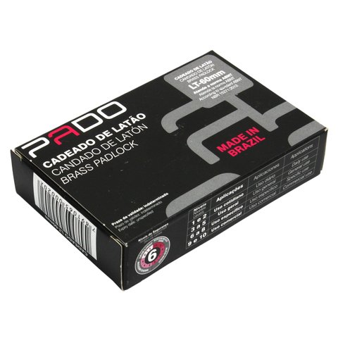 CADEADO DE LATÃO 60MM LT-60 PADO