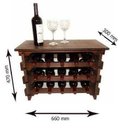 Ver imagem 2 de Adega Vinho Madeira 15 Garrafas Com Mesinha Cor Embuia C05