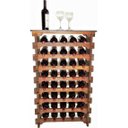 Ver imagem 1 de Adega Vinho Madeira 40 Garrafas Tipo Mesinha Cor Imbuia C05