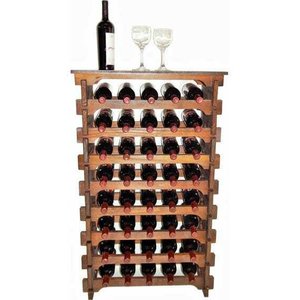 Adega Vinho Madeira 40 Garrafas Tipo Mesinha Cor Imbuia C05