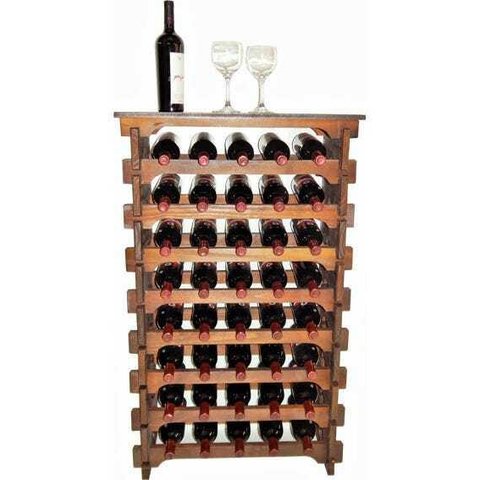 Adega Vinho Madeira 40 Garrafas Tipo Mesinha Cor Imbuia C05