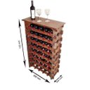 Ver imagem 2 de Adega Vinho Madeira 40 Garrafas Tipo Mesinha Cor Imbuia C05