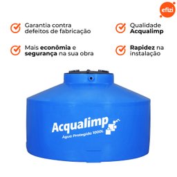 Caixa D'água Água Protegida 1.000l Acqualimp - 4 Caixa D'água Água Protegida 1.000l Acqualimp - 4