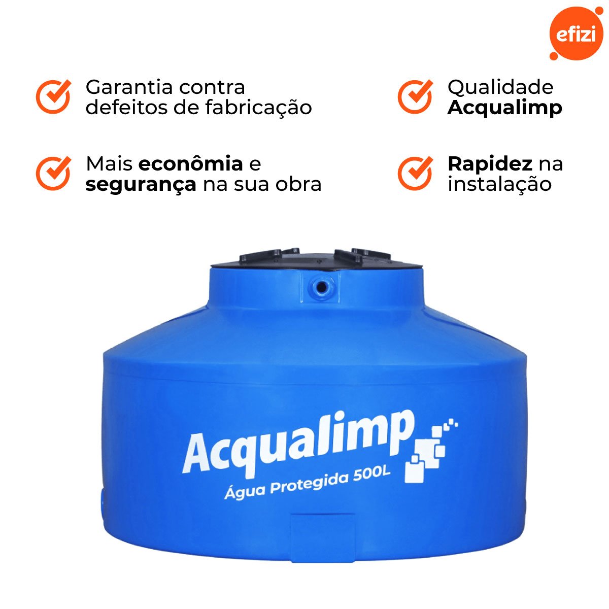 Caixa D'água Água Protegida 500l Acqualimp - 4