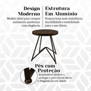 Ver imagem 3 de Mesa de Centro com Tampo em Alumínio Ripado Solares Marrom