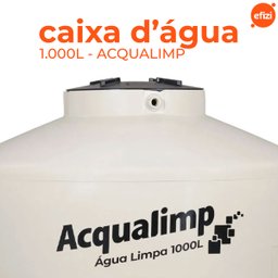 Caixa de Água Limpa 1000l Tampa Click Bege Acqualimp - 2