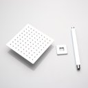 Ver imagem 2 de Ducha Chuveiro Slim Prizi Quadrado 20x20cm Inox 304 de Teto