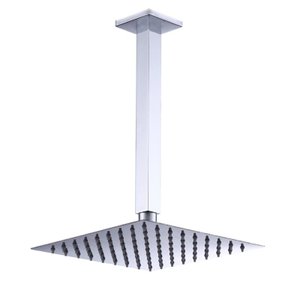 Ducha Chuveiro Slim Prizi Quadrado 20x20cm Inox 304 de Teto