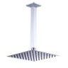 Ducha Chuveiro Slim Prizi Quadrado 20x20cm Inox 304 de Teto - 1