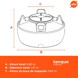 Caixa D'água 1000l com Antibacteriano Fortlev - 3