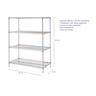 Estante Aço Cromado 4 Prateleiras 120 X 45 X 180 Cm - Duratec - 2