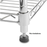 Estante Aço Cromado 4 Prateleiras 120 X 45 X 180 Cm - Duratec - 5