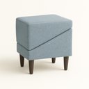 Ver imagem 4 de Rampa Puff Escada Pet Movel Cachorro Gato Linho Grafite