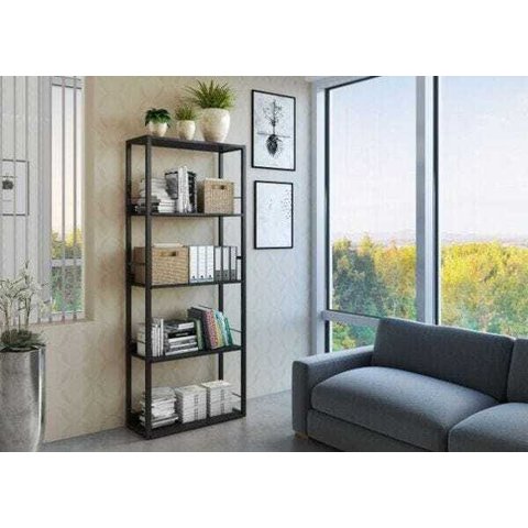 MO 8200 ARMÁRIO ALTO MULTIÚSO - 5 prateleiras, estrutura em aço carbono, pintura ver - Preto