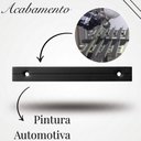 Ver imagem 3 de Kit 5 Puxador Preto Wave Cava 30cm Alumínio para Armário Porta Gaveta Armários