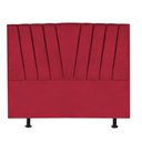 Ver imagem 2 de Cabeceira Estofada Bélgica 140cm Casal Para Cama Box Quarto Corino Vermelho - Gat Magazine
